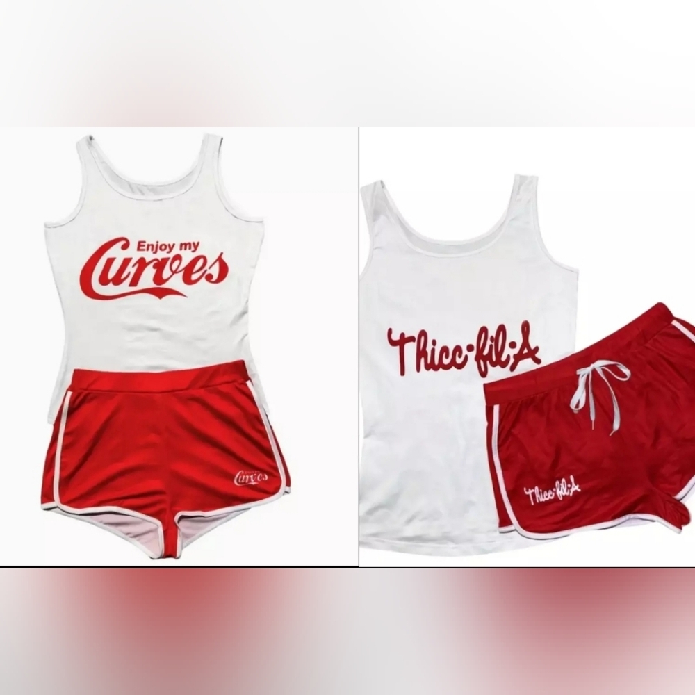 Tank tops and booty shorts
